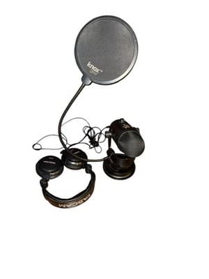 Blue Yeti USB Microphone + Tascam TH-03 Headphones & Knox Pop Filter Bundle - Thumbnail 4