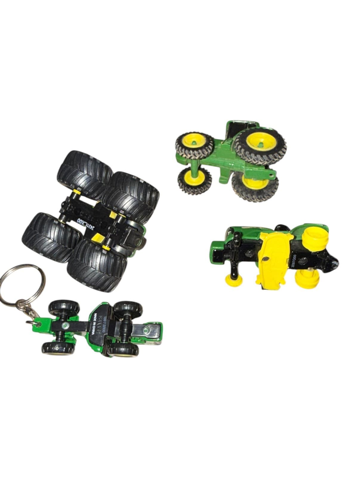 Lot of 8 VTG Diecast Toy Farm Equipment John Deere Tractor & Scoop Front Loader - Thumbnail 5