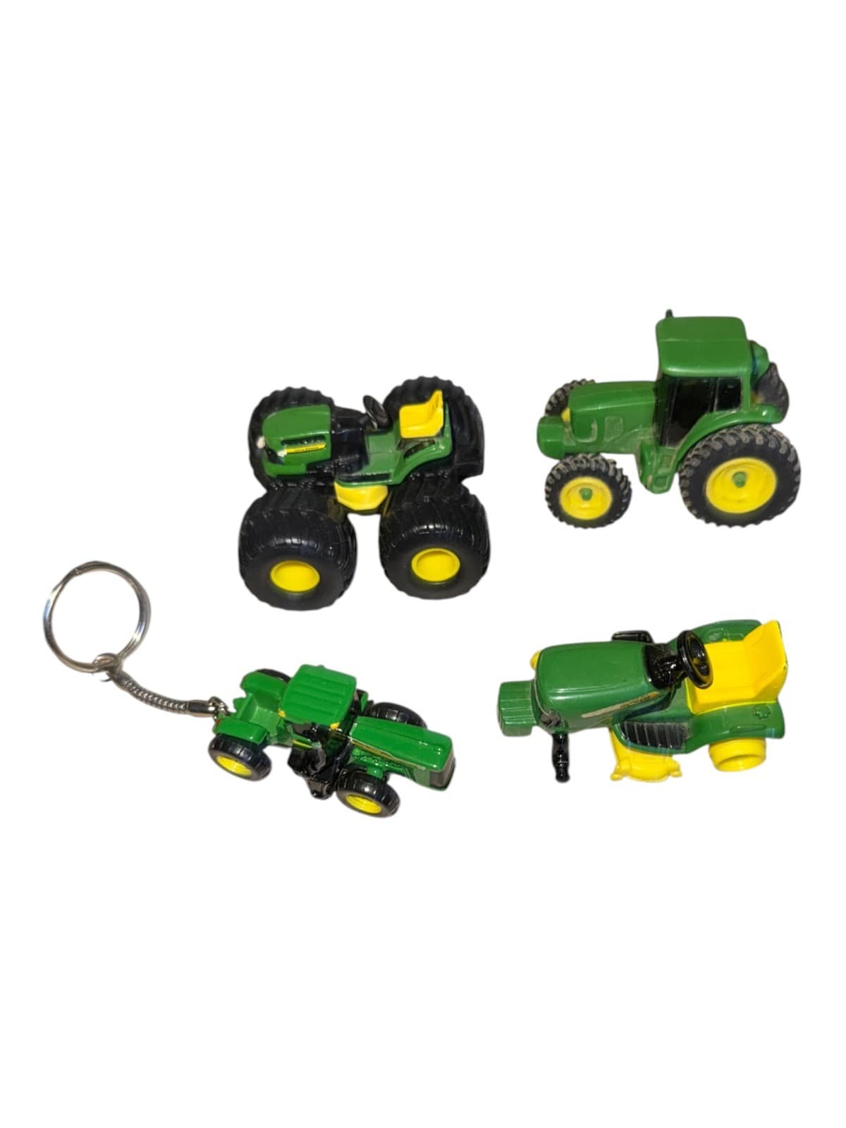Lot of 8 VTG Diecast Toy Farm Equipment John Deere Tractor & Scoop Front Loader - Thumbnail 3