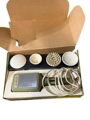 Vintage GE Handheld Vibrator Heat Massager MR-2 Green 2 Speed Works 1970’s - Thumbnail 5