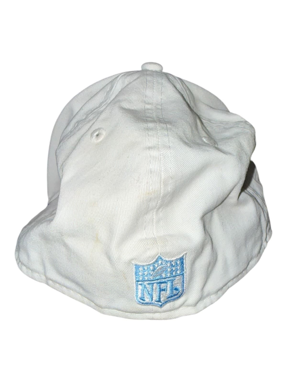 Vintage New Era Houston Oilers NFL Fitted 7.5 Football Cap White 100% Cotton - Thumbnail 5