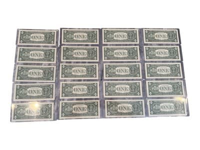 20 Consecutive 2021 $1 Star Notes UNC B05248741 - B05248760 Consecutive Run - Thumbnail 7