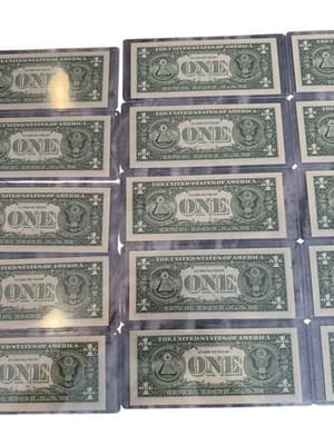20 Consecutive 2021 $1 Star Notes UNC B05248741 - B05248760 Consecutive Run - Thumbnail 9