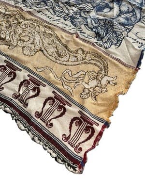 American Weavers Woven Throw Blanket Cherubs 59” x 51” Vintage 1990’s - Thumbnail 3