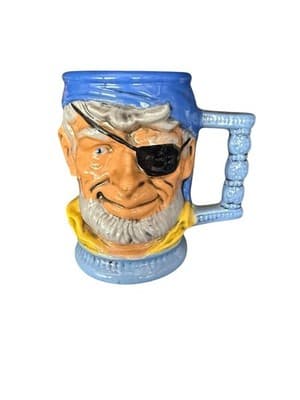 Royal Doulton Pirate Mug One-Eyed Captain Eye Patch Blue Bandana - Thumbnail 8