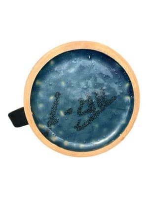 Bitossi Vintage Rare 1960s MCM Navy Blue Turret style Stoneware Mug - Thumbnail 4