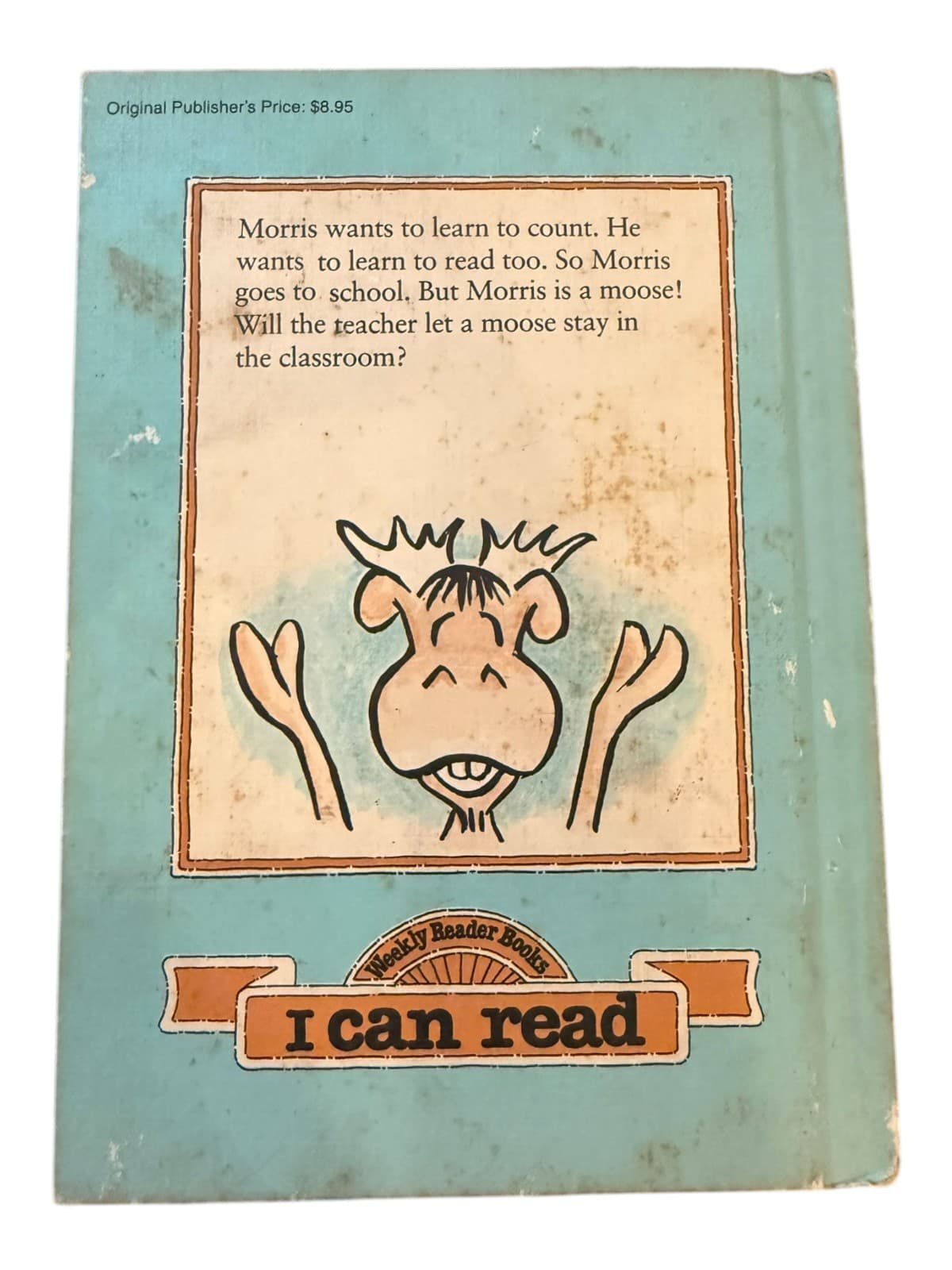 VTG 1970 Morris Goes To School by Bernard Wiseman Hardcover Weekly Reader Book - Thumbnail 2
