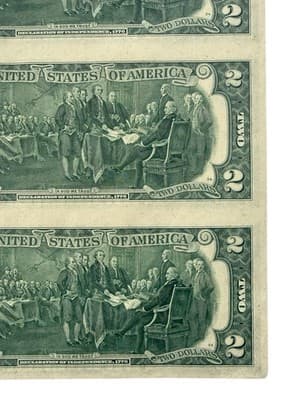 4 UNC 1976 $2 Star Notes San Francisco Matching Ending 5652 + BEP Insert - Thumbnail 9