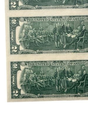 4 UNC 1976 $2 Star Notes San Francisco Matching Ending 5652 + BEP Insert - Thumbnail 8