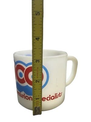Vintage Federal Glass AAMCO TRANSMISSION Mug Milk Glass Coffee Heat Proof - Thumbnail 6