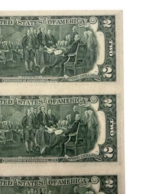 4 UNC 1976 $2 Star Notes San Francisco Matching Ending 5652 + BEP Insert - Thumbnail 7