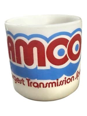 Vintage Federal Glass AAMCO TRANSMISSION Mug Milk Glass Coffee Heat Proof - Thumbnail 2