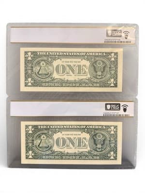 Consecutive Pair 2021 $1 Cleveland Star Notes PCGS 67 PPQ Malerba/Yellen - Thumbnail 4