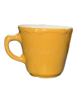 Vintage Homer Laughlin TB-11 Yellow Restaurant Ware Coffee Mug USA Diner - Image 1