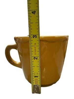 Vintage Homer Laughlin TB-11 Yellow Restaurant Ware Coffee Mug USA Diner - Thumbnail 6