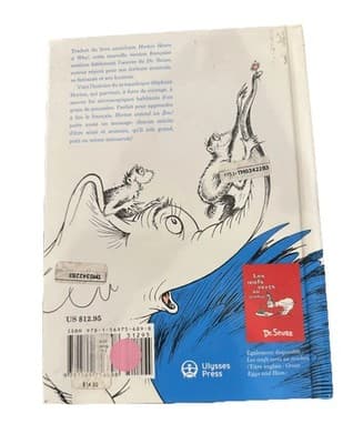 Horton Entend un Zou!: The French Edition of Horton Hears a Who! Hardcover Book - Thumbnail 2