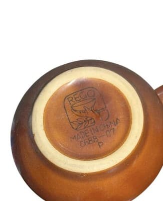 REGO C688-07 P Vintage Heavy Stoneware Coffee Mug Retro Diner Café Cup - Thumbnail 6