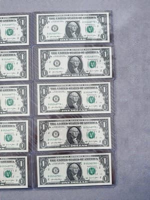 10 Consecutive 2021 $1 Star Notes B05248771 to B05248780 Fancy 777 Lucky 7’s - Thumbnail 3