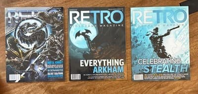 Lot of 3 RETRO VideoGame Magazines Mortal Kombat #7, Batman: Arkham #8, Celebra - Image 1