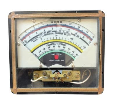 NOS Automotive Power Balance Tester Gauge Crankshaft Degrees, Cylinder Output - Image 1