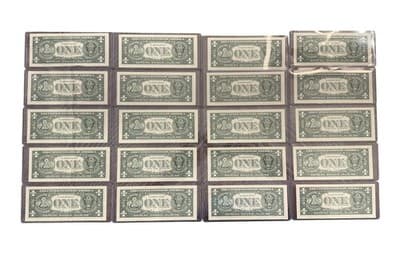 20 Consecutive 2021 $1 New York Star Notes UNC Yellen/Malerba Sequential - Thumbnail 6