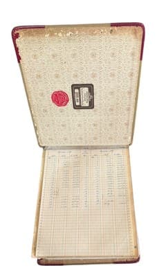 Vintage Peerless Toplock Post Binder 275-40 Wrigley 1979 Ledger - Thumbnail 3