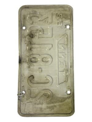 1962 Tennessee License Plate 2CC-8153 Collector Vintage Stamped 64 65 - Thumbnail 5