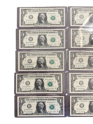 20 Consecutive 2021 $1 New York Star Notes UNC Yellen/Malerba Sequential - Thumbnail 2
