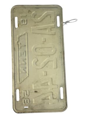 1958 Tennessee License Plate - Authentic Original 2A-02-44 - Thumbnail 3