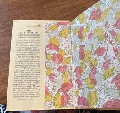 Vintage The Velveteen Rabbit Margery Williams Hardcover Doubleday Fiction Book - Thumbnail 4