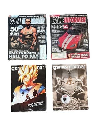 Lot of 4 Game Informer Video Game Magazines Dead to Rights II#127, Gran Turismo - Image 1