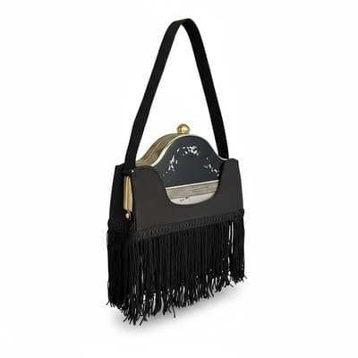 Vintage 1950's Volupte Brass Cosmetic Case Wirh Original Bag - Image 1