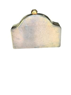 Vintage 1950's Volupte Brass Cosmetic Case Wirh Original Bag - Thumbnail 5