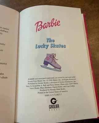 VTG 1998 Barbie Shooting for the Stars & Lucky Skates Grolier Books Lot of 2 - Thumbnail 6