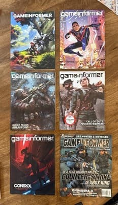 Lot of 6 Game Informer Video Game Magazines Call of Duty Modern Warfare, Control - Image 1