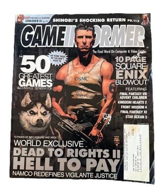 Lot of 4 Game Informer Video Game Magazines Dead to Rights II#127, Gran Turismo - Thumbnail 2