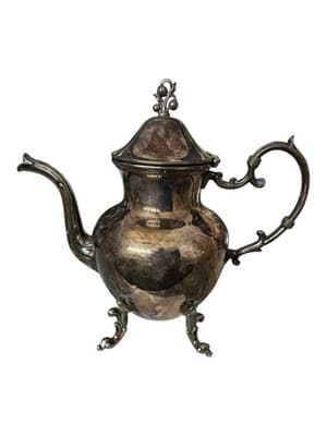 Antique Victorian Silverplate Coffee Pot Serpent Dragon Spout Claw Ball Feet - Thumbnail 10