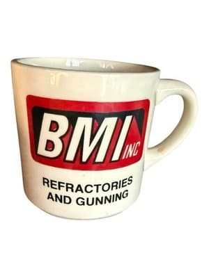 Vintage BMI Inc Refractories and Gunning Advertising Coffee Mug Industrial - Thumbnail 3