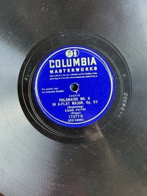 Columbia Masterworks 78rpm Egon Petri (Piano) 17377-D (CO 34992) - Thumbnail 3