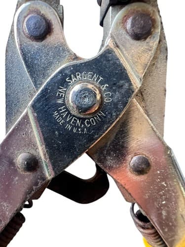 Sargent & Co Cable Stripping Compression Tool New Haven CT Yellow Handles - Thumbnail 2