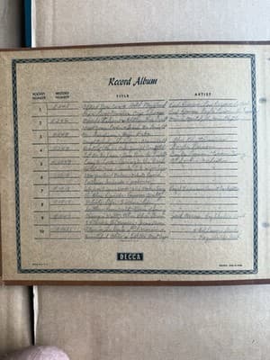 Vintage Vinyl Record Holder With 10 78rpm Albums Multiple Artists Included - Thumbnail 2