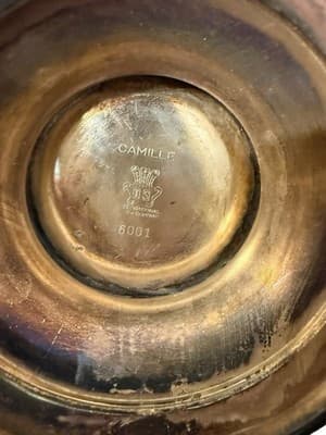 Vintage Camille International Silver Co Silverplate 3pc Coffee Set Tarnished - Thumbnail 9