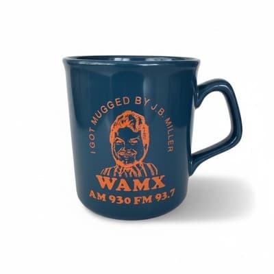Vintage WAMX AM 930 FM 93.7 Radio Hardee’s Promo Coffee Mug J.B. Miller - Thumbnail 2