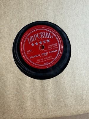Vintage Vinyl Record Holder With 10 78rpm Albums Multiple Artists Included - Thumbnail 7