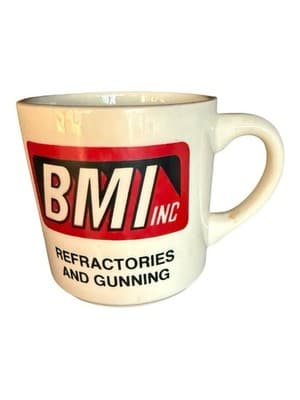 Vintage BMI Inc Refractories and Gunning Advertising Coffee Mug Industrial - Thumbnail 2