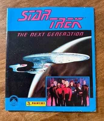 Vintage 1987-88 Star Trek The Next Generation Panini Sticker Album Complete - Image 1