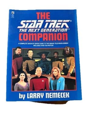 Vintage 1992 Star Trek: The Next Generation Companion by Larry Nemecek Book 1st - Image 1
