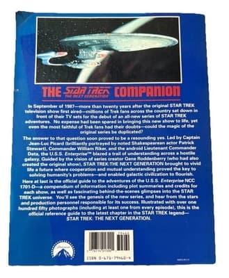 Vintage 1992 Star Trek: The Next Generation Companion by Larry Nemecek Book 1st - Thumbnail 2