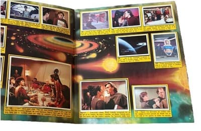Vintage 1987-88 Star Trek The Next Generation Panini Sticker Album Complete - Thumbnail 4