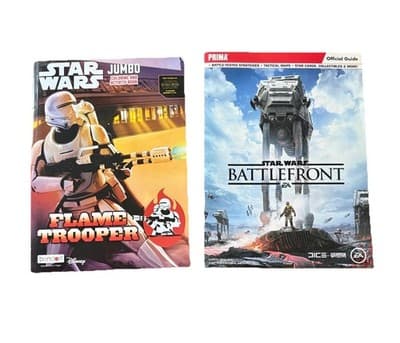 Star Wars Flame Trooper Jumbo Coloring & Battlefront EA Strategy Guide Set of 2 - Image 1